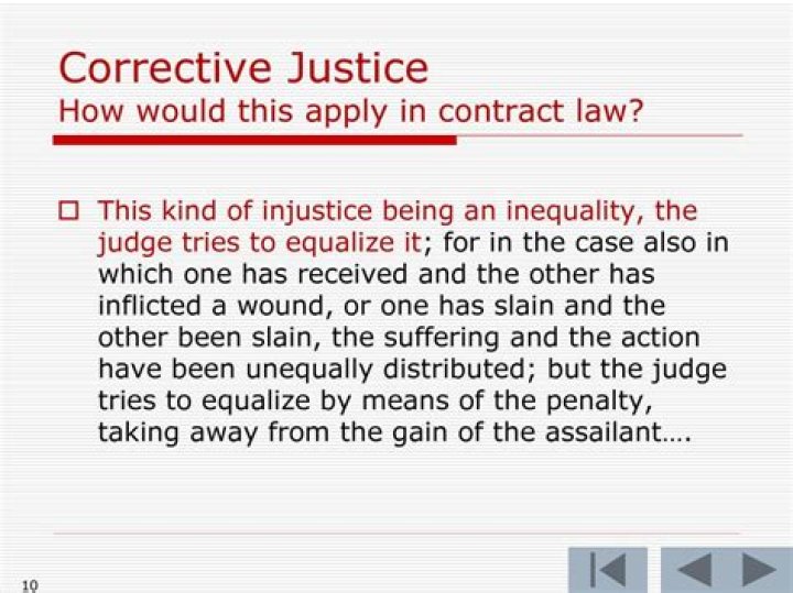 What does corrective justice mean