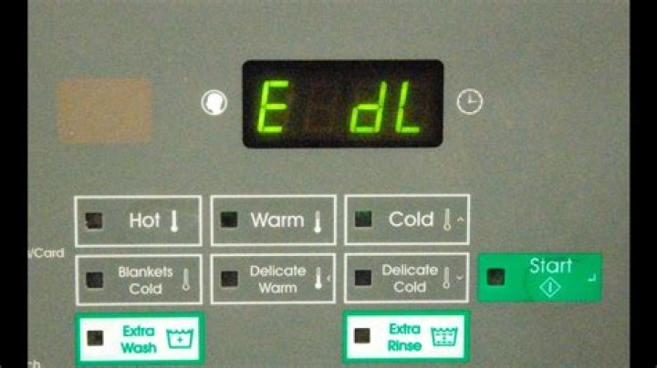 What does dL mean on a washer