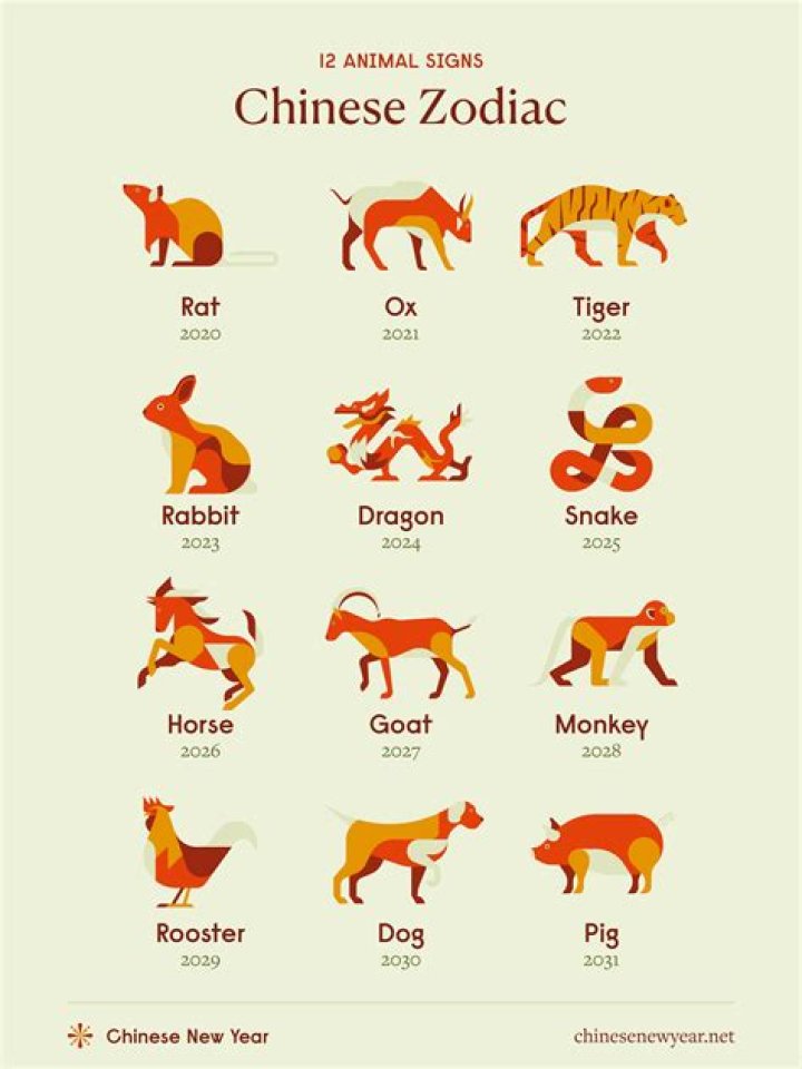 What does each animal represent in Chinese New Year