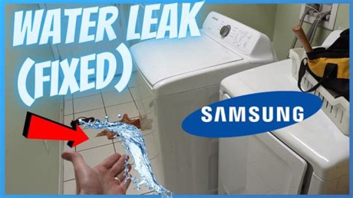 What does it mean when your washer is leaking water