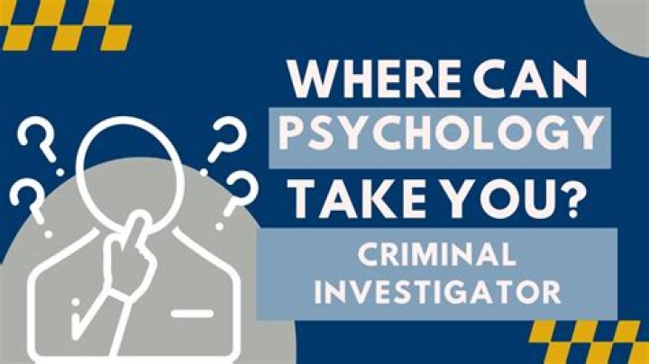 What does it take to be a criminal psychologist