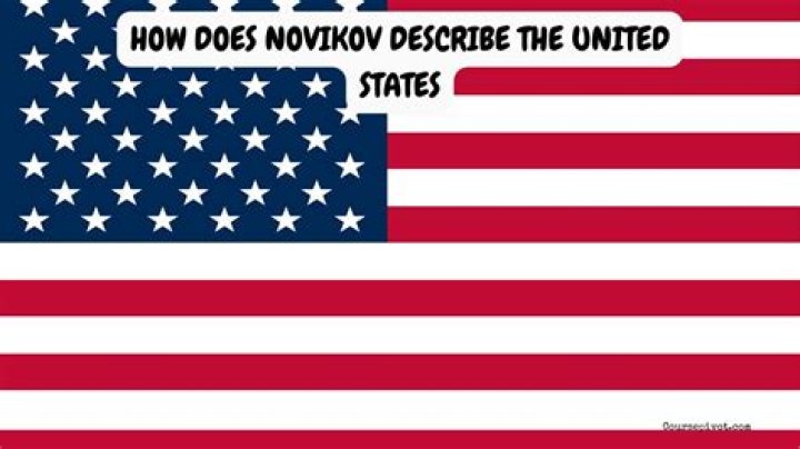What does Nicholas Novikov claim the United States