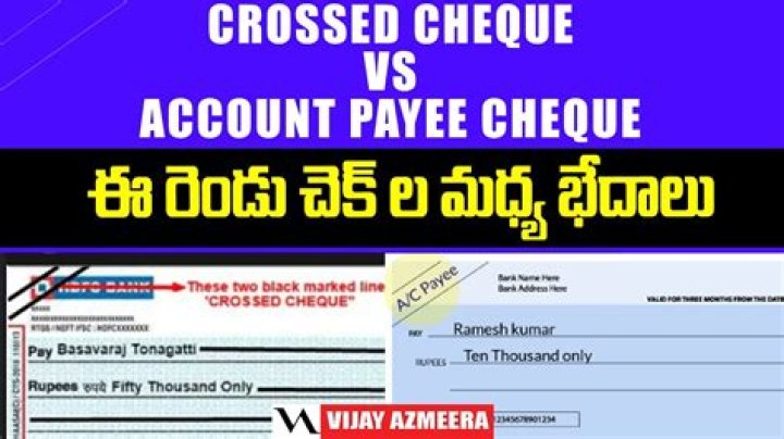 What does not negotiable account payee only mean