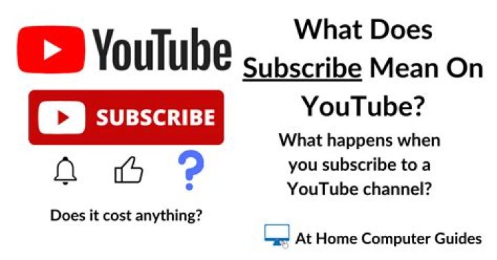 What does subscribe mean on YouTube and is it free