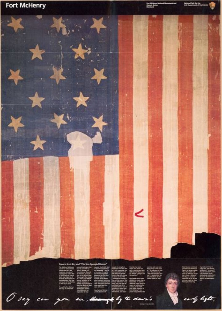 What flag is at Fort McHenry