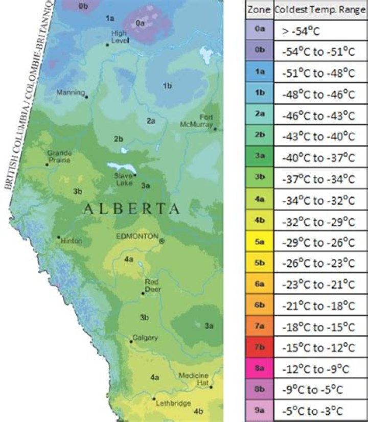 What growing zone is Alberta in