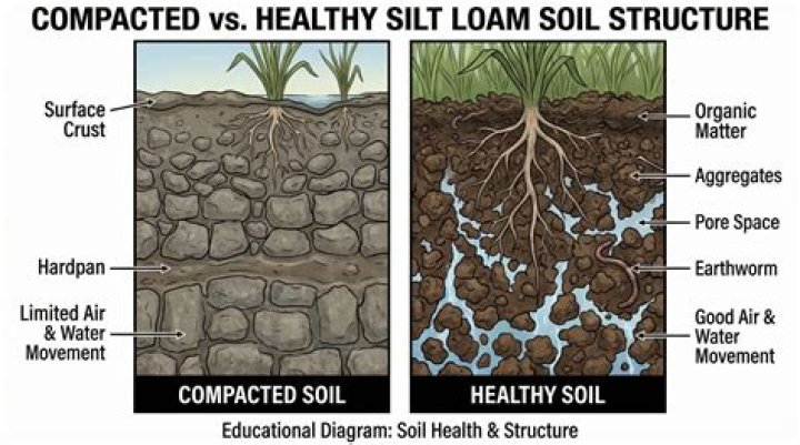 What grows in silt loam