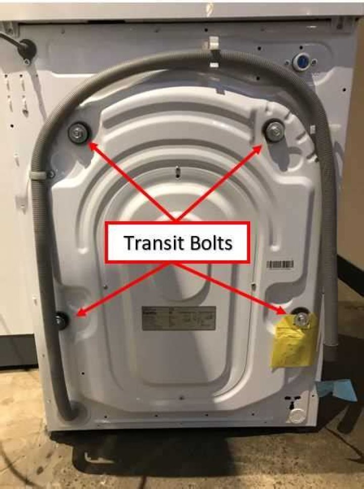 What happens if you dont remove transit bolts from a washing machine