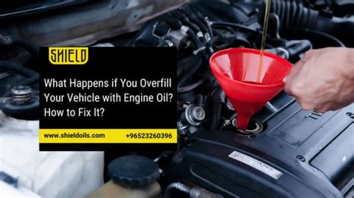What happens if you put too much oil in your engine