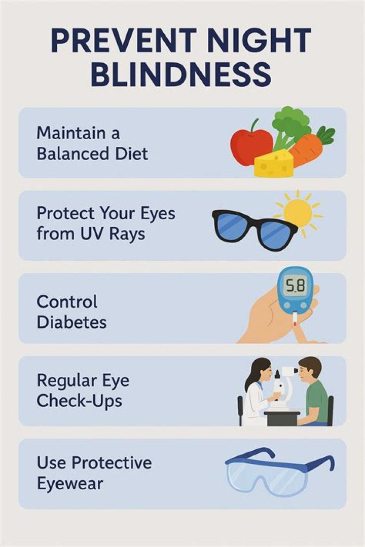 What illness has night blindness symptoms