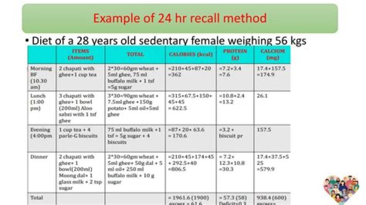 What is 24 hour diet recall