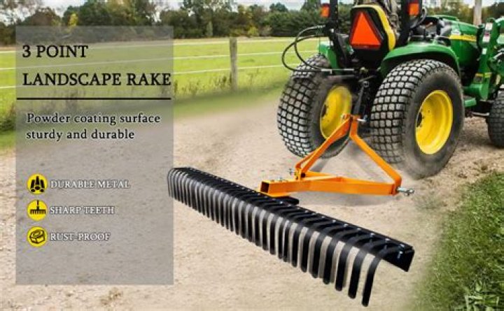What is a 3 point landscape rake used for