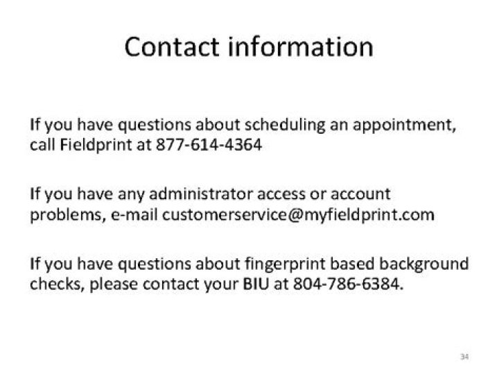 What is a Fieldprint appointment