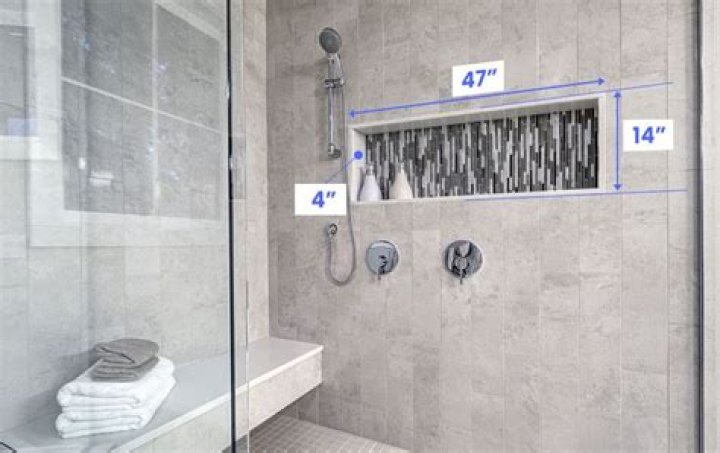 What is a good height for a shower niche