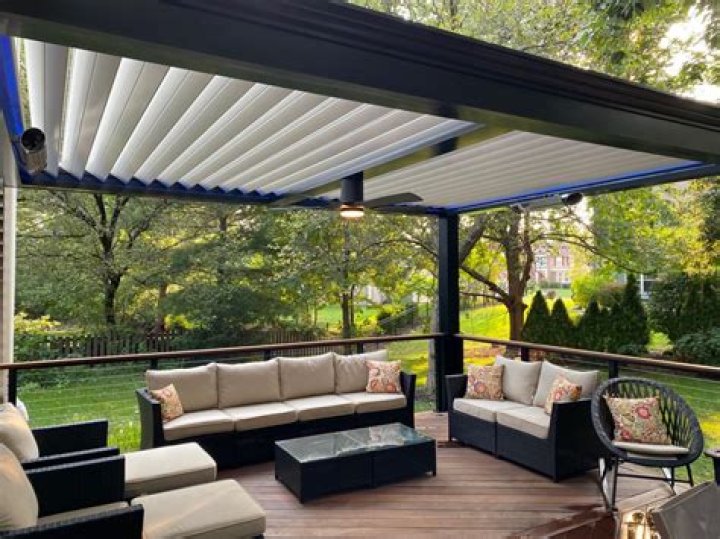 What is a louvered pergola