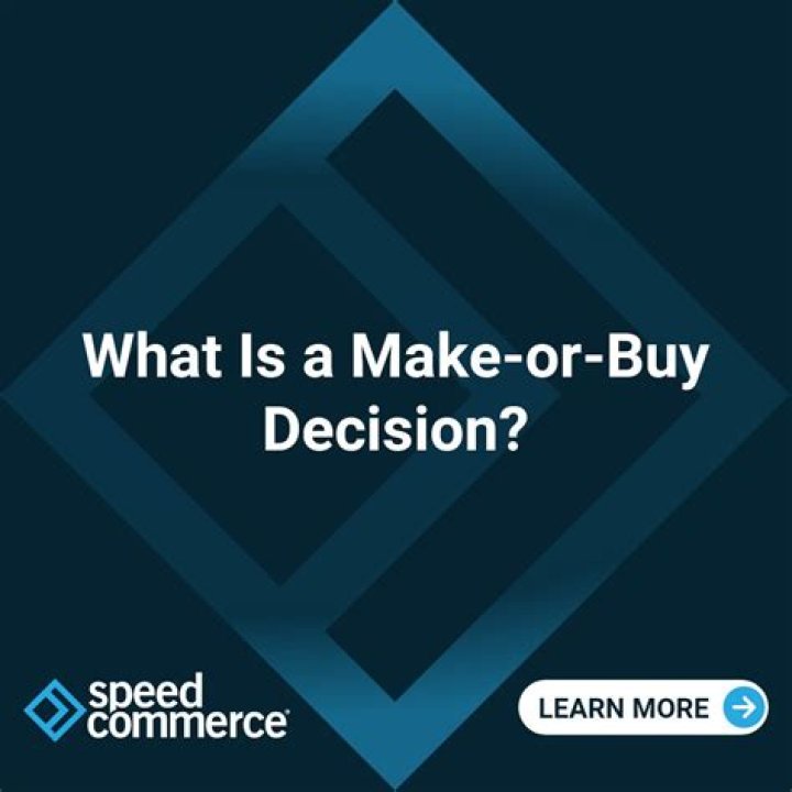 What is a make or buy decision
