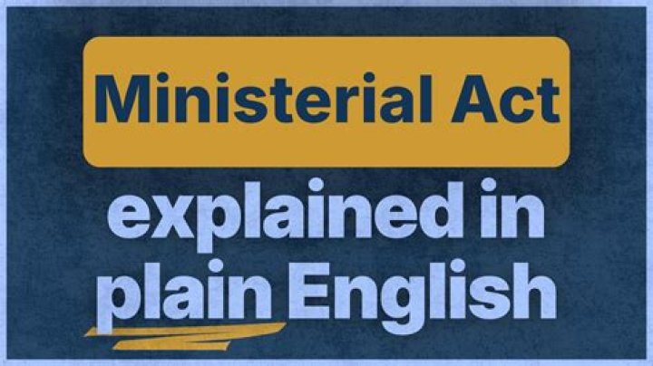 What is a ministerial act in real estate