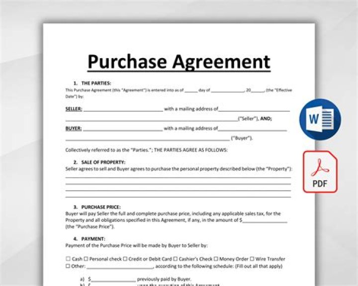 What is a purchase and sales contract