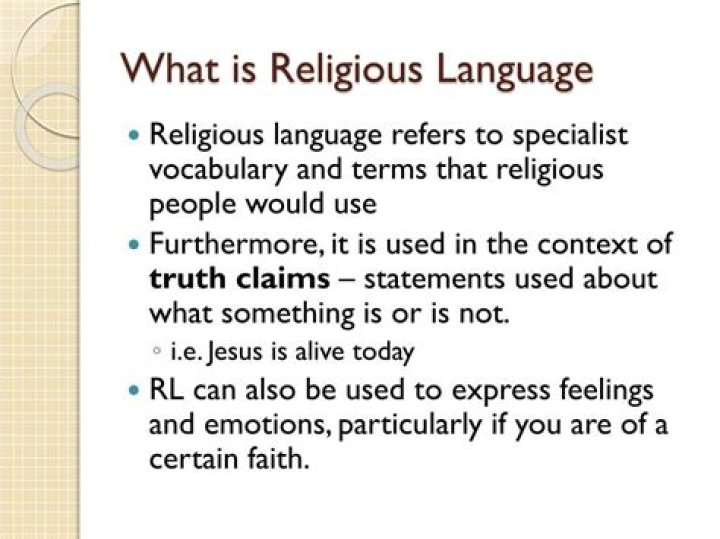 What is a religious language