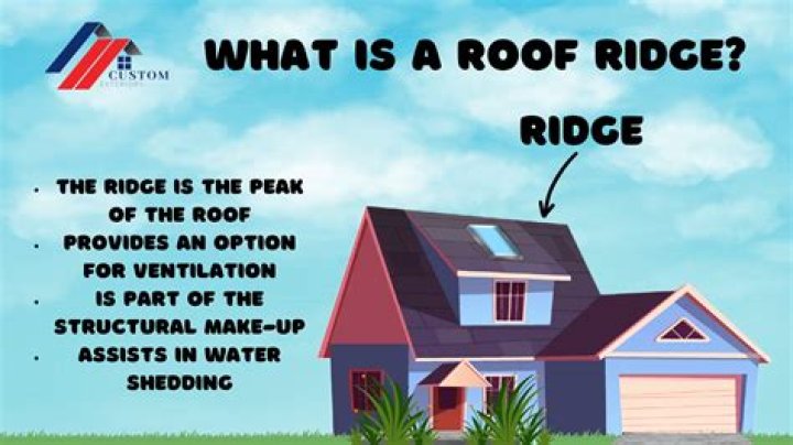 What is a ridge on a roof