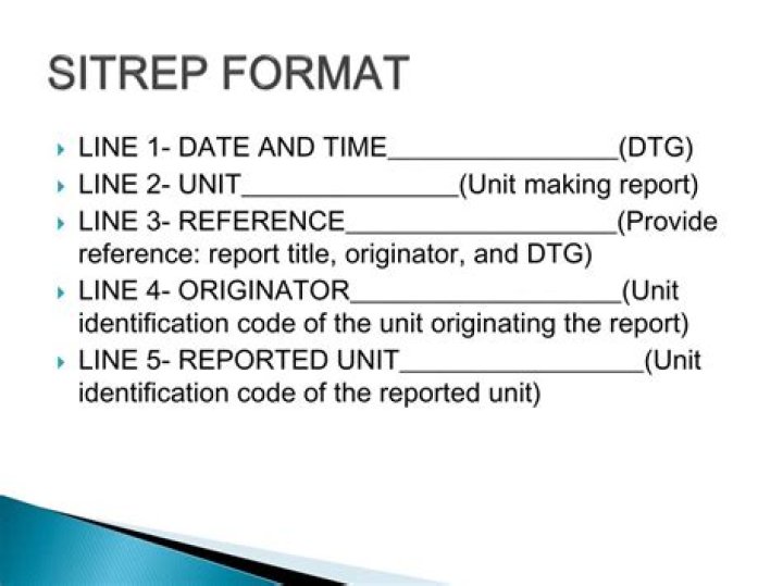 What is a sitrep report