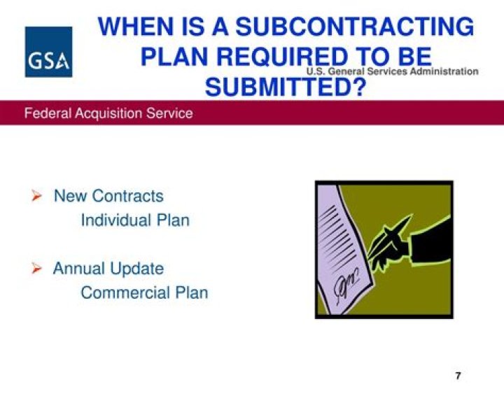 What is a small business subcontracting plan