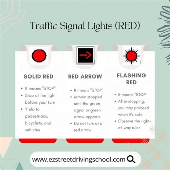 What is a steady red light