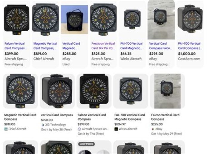 What is a vertical card compass