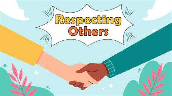 What is an important part of showing respect for others