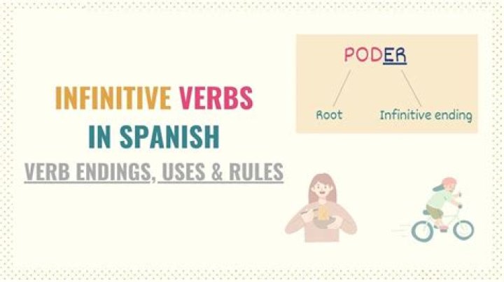 What is an infinitive ending in Spanish