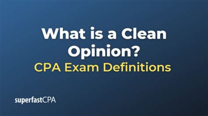 What is clean opinion