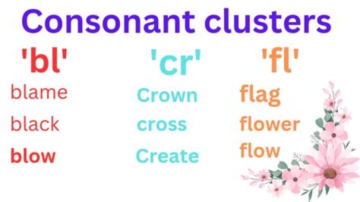 What is consonant cluster with example