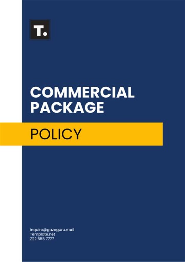 What is covered under a commercial package policy