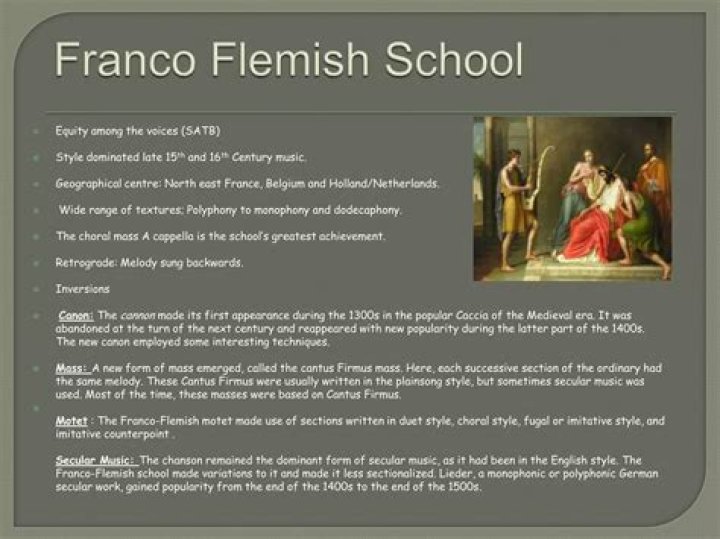 What is Franco-Flemish style