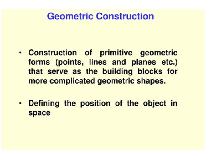 What is geometric construction in engineering drawing