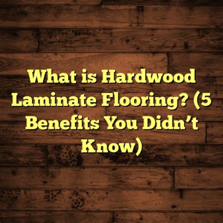 What is hardwood laminate