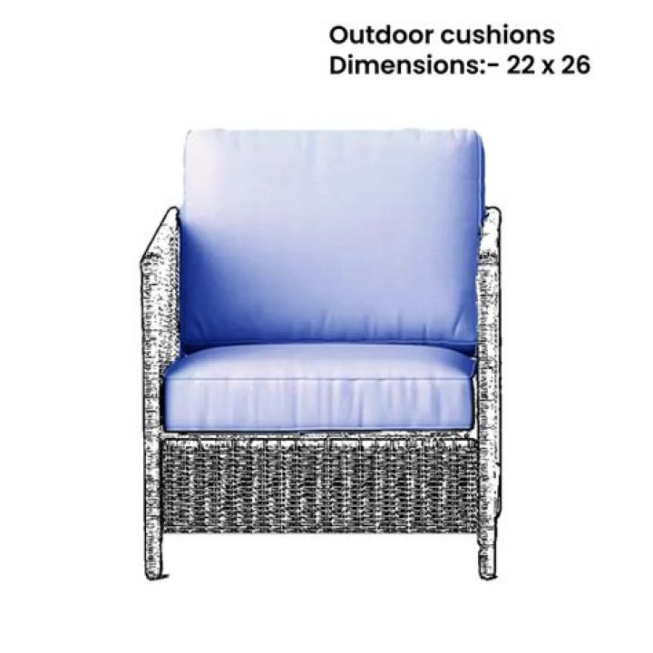 What is inside outdoor cushions