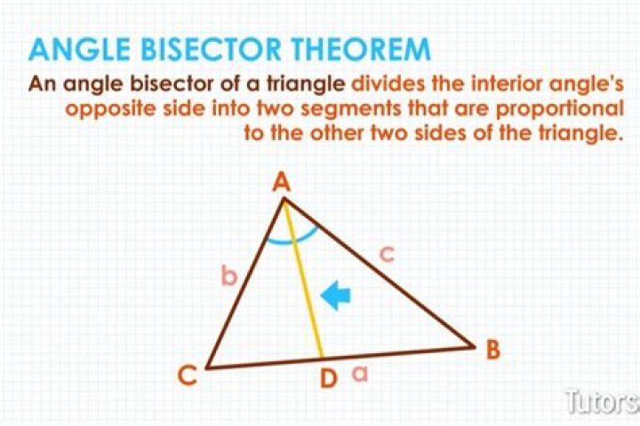 What is internal angle bisector theorem