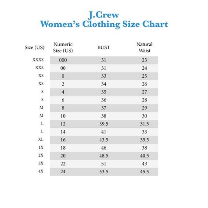 What is J Crew size 27