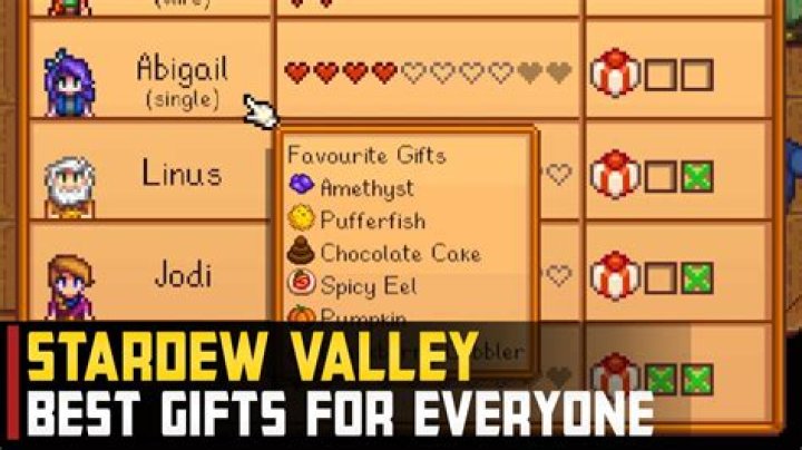 What is Marnies favorite gift in Stardew Valley