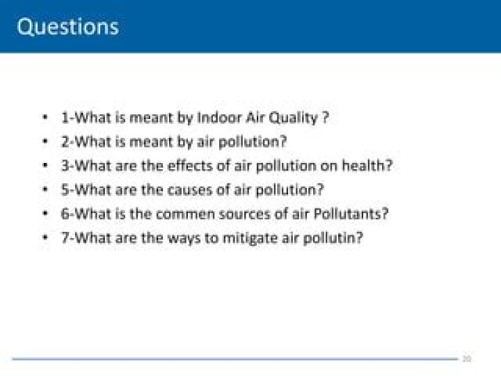 What is meant by indoor air quality