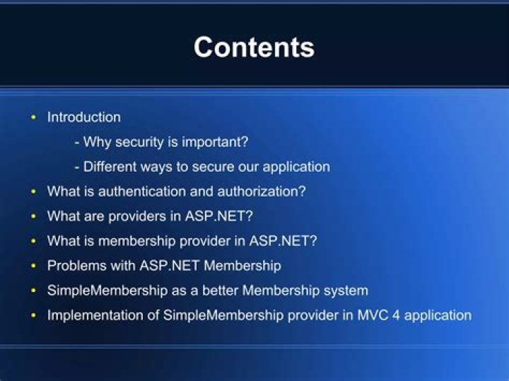 What is membership provider