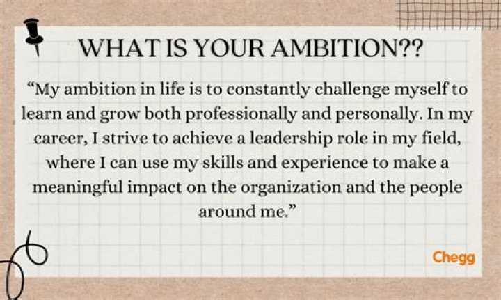 What is noble ambition