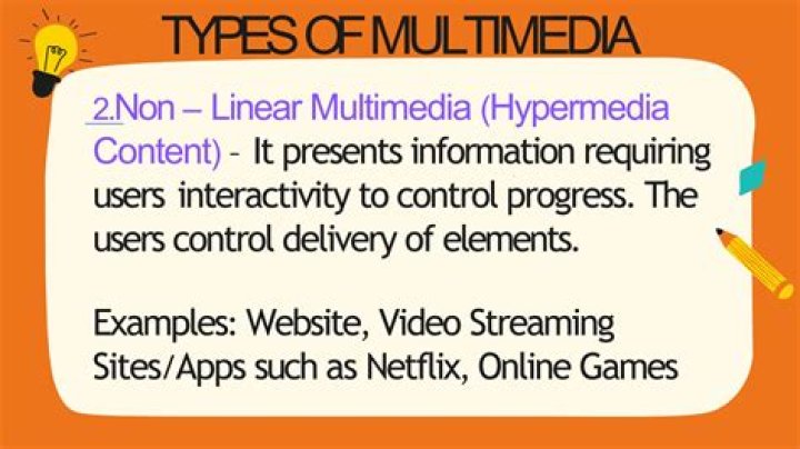 What is non linear multimedia