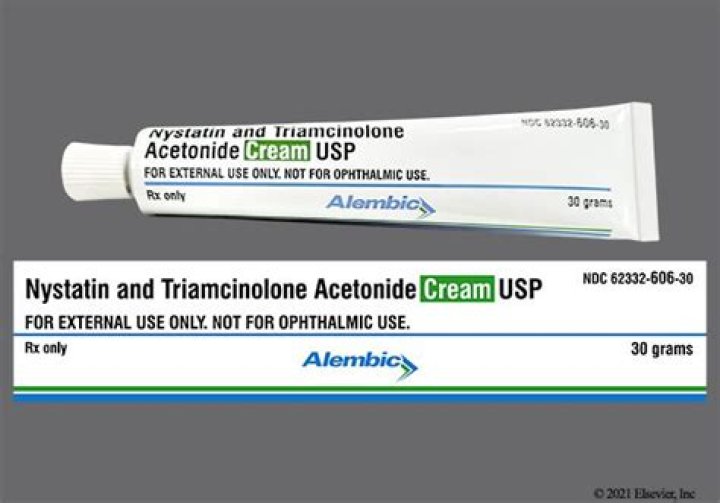 What is Nystatin and triamcinolone acetonide cream used for