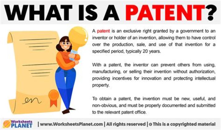 What is patent explain with example