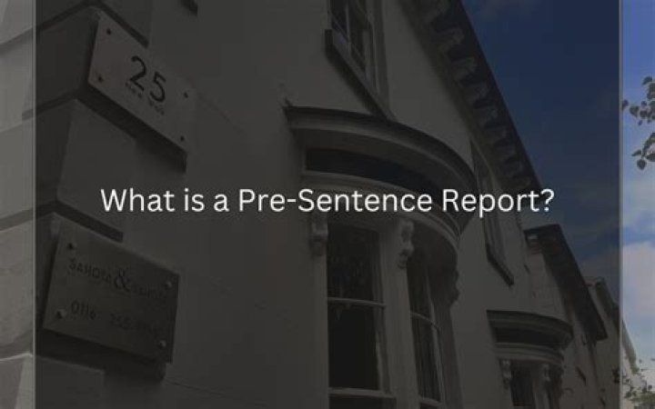 What is pre sentence probation