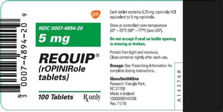 What is ropinirole used for