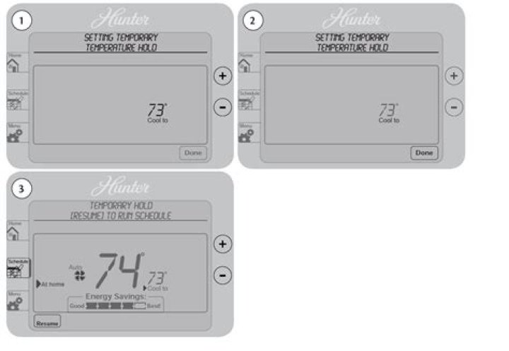 What is SPAN mode on Hunter thermostat