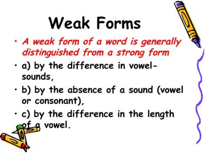 What is strong and weak forms